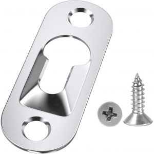 MEVRONISSHOP-Lot de 30 Crochets &agrave; Trou de Serrure Unique pour Accrocher des Cadres Photo, Plaque de Suspension en Trou de Serrure - Neuf