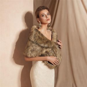 Dames Fausse Fourrure Châles Sans Manches En Fausse Fourrure Dames Et Filles Châles En Fourrure Châles De Vison - Neuf