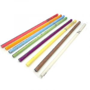 100pcs Aromathérapie Bougies D'oreille Cire D'abeille Droit De Cire D'oreille Dissolvant 8 Couleurs Aromathérapie Cire D'oreille Bougie Cornes - Neuf