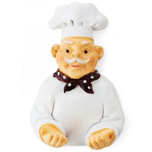 (Appuie-main) Crochet adhésif en plastique mignon pour chef cuisinier, support de prise de câble, support de rangement, crochet auto-adhésif pour crochet mural de cuisine - Neuf