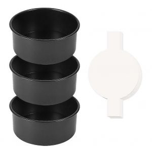 Moule &Agrave; G&acirc;teau Rond De 15 Cm (3 Pi&egrave;ces) Avec 100 Feuilles De Papier Sulfuris&eacute; - Neuf