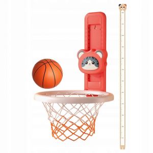 Enfants Basketball Hoop Croissance Jouet Garons Filles Rouge Avec Autocollants - Neuf