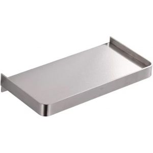 &Eacute;tag&egrave;re de salle de bain 19 cm auto-adh&eacute;sive en acier inoxydable sans per&ccedil;age mont&eacute;e au mur &Eacute;tag&egrave;res de douche bross&eacute;es rectangulaires spatiales Accessoires Organisateur &Eacute;tag&egrave;re pour - Neuf