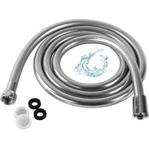 Tuyau de douche 180 cm . Tuyau de douche Spa mamir . Aspect acier inoxydable PVC . Protection anti-pliure. - Neuf