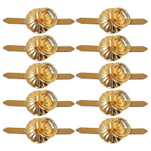 10 poign&eacute;es de tiroir noires miniatures pour la d&eacute;coration de meubles de maison de poup&eacute;e - Neuf