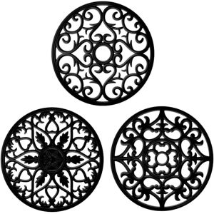 Subzonal-Tapis De Support De Pot De Fleurs En Silicone (Noir) - Neuf