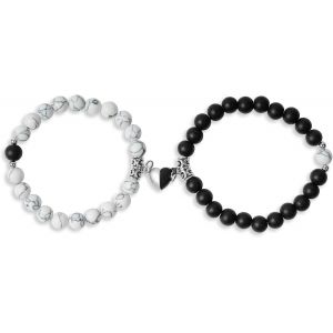 Tianyi-Bracelet Magn&eacute;tique Couple En Pierre Naturelle - R&eacute;glable Bracelet D'amiti&eacute; Pour Hommes Et Femmes - Neuf