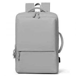 Sac À Dos Ordinateur Grande Capacité Imperméable Avec Port USB Noir Gris YONIS - Neuf