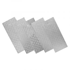 5 Pièces Ensemble De Pierres À Aiguiser Diamantées,Plaque De Rodage Diamant Grossier / Moyen / Fin Aiguiseur De Grain,400 / 6 - Neuf