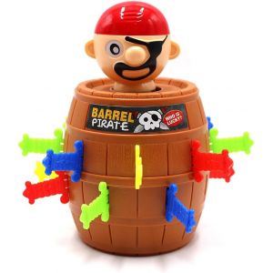 ERYI-Pic Pirate Jeu De Société Pirates Enfant Jeux De Société 4 Ans Pique Pirate Jeux Pour Enfants Pirate Avec Tonneau Et Épées Idéal Pour Les Fêtes Anniversaires Et Les Moments En Famille - Neuf