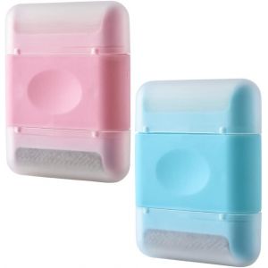 Lot de 2 brosses anti-boulochage manuelles, portables, pour manteaux, pulls, tapis, rideaux, canapés - Neuf