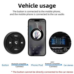 T&eacute;l&eacute;commande Bluetooth sans fil Bouton multim&eacute;dia Lecteur de musique MP3 - Neuf