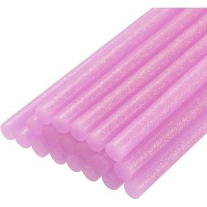 B&acirc;tons de Colle pour Pistolet &agrave; Colle Chaude,100mm de Long x 11mm de Diam&egrave;tre,Parfait pour les Projets d'Artisanat Diy et le Scellement,Rose Paillet&eacute;,20 Pi&egrave;ces - Neuf