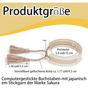 Bracelet En Tissu Pour Femme Bracelet En Tissu Tiss&eacute; Bracelet D'amiti&eacute; Bracelet Tiss&eacute; Bracelet Brod&eacute;[Bra9200383] - Neuf