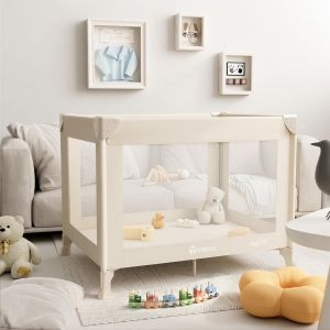 Subzonal-Pliable Lit Parapluie B&eacute;b&eacute;,Mini Parc B&eacute;b&eacute; 99 * 69 * 69cm| Lit Pliant Voyage L&eacute;ger |Cadeau De Maman Novice | Pour Lits B&eacute;b&eacute; | Parc &Agrave; Jouer | Inclus Sac De Transport&iquest;Kaki&iquest; - Neuf