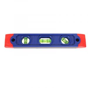 Niveau à bulle magnétique torpille 230 mm petit - Niveau à bulle magnétique incassable avec 3 fioles pour professionnels - Mini niveau pour règle et mesure de précision - Neuf