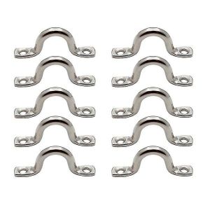 Poignée Marine En Acier Inoxydable De Qualité Supérieure - 10 Pièces, Anneau D'agrafe Pour Kayak De Mer, Bimini, Pour Bateaux, Canoës Et Dériveurs - Neuf