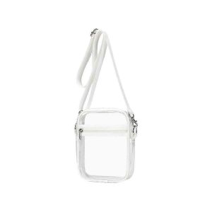 Sac transparent approuvé par le stade,sac à main transparent avec bandoulière réglable pour les sports en plein air, - Neuf