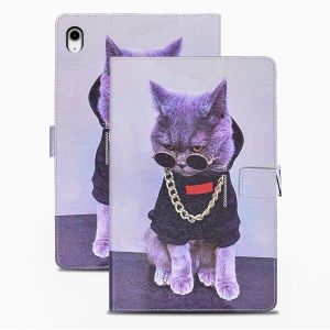Kal-Coque Ipad 11 Pouces(A16) 2025, Mod&egrave;le A3354, A3355, A3356 Housse En Cuir Pu Portefeuille Etui De Protection Pour Ipad 10&egrave;me G&eacute;n&eacute;ration 10.9 Pouces 2022 Cool Chat - Neuf