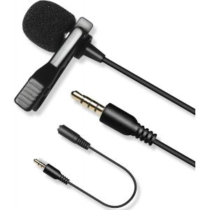 3M C&acirc;ble Micro Cravate, Lvm7 Clip On Lapel Microphone Pour Youtube Interview Podcast Vid&eacute;o, Smartphone Tablette Pc, Appareil Photo Sony Nikon Canon Cam&eacute;scopes[Z3827] - Neuf