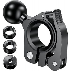 Base de Montage D'Adaptateur de Balle en Aluminium de 1 Pouce,Installation sans Outil pour Les Supports de T&eacute;L&eacute;Phone Portable pour Guidon/de Moto De 0,5"" &agrave; 1,26"",Compatible avec Les Supports Ram - Neuf