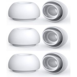 Bouchons d'oreille de rechange pour Airpods Pro et AirPods Pro 2&egrave;me g&eacute;n&eacute;ration avec trou pour r&eacute;duction du bruit, coussinets en silicone, compatibles avec les &eacute;couteurs Airpods Pro2 - Neuf