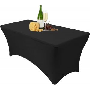 Ulteronixshop-Nappe Extensible De 1.8 M Pour Tables Rectangulaires Avec Dos Ouvert, Housse De Table Rectangulaire En &Eacute;lasthanne Pour Terrasse, Mariage, F&ecirc;te, Cuisine, D&eacute;coration D'&eacute;v&eacute;nements De Beaut - Neuf