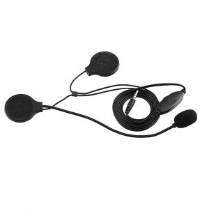 Casque de moto, casque stereo, ecouteur d'appel, prise jack 3,5 mm, microphone reglable - Neuf