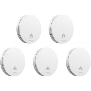 Détecteur De Fumée Mini Avec Pile De 10 Ans,Détecteur De Fumée Certifié En 14604 Avec Bouton De Test,Alarme Incendie Avec Capteur Photoélectrique ,Fonction De Nuit Et Autotest (1) - Neuf