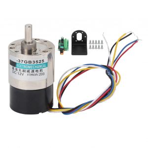 XYONG Moteur sans balais basse vitesse avec support et carte de controle de vitesse CW/CCW DC12V XD-37GB3525200 tr/min - Neuf