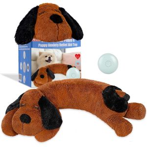 Heartbeat Puppy for Dogs-Cozy Pillow Comfortable Dog Anxiety Relief Toy Plush Toy for Dogs Heartbeat Toy for Dogs Puppy Toy Help - Neuf