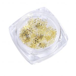 90 Pcs Mini M&eacute;lange Flocon De Neige Breloque Uv Cadre R&eacute;sine Remplissages Pour La Fabrication De Bijoux De Bricolage - Neuf