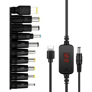 Câble Universel USB vers DC, Cordon d'alimentation de Conversion DC, DC Type-C Câble Alimentation, USB C to DC Power Cable Connecteur, pour Modems Routeurs, Ordinateurs Portables - Neuf