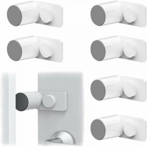 6 Pcs Protection Anti-Pincement Pour Portes Et Fenêtres(Blanc), Butoirs Porte Pour La Sécurité Des Enfants Protection Doigt Enfant Securite La Sécurité Des Doigts Rotatif - Neuf