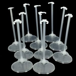 20 Pi&egrave;ces Support de Pr&eacute;sentation pour Poup&eacute;es en Plastique Transparent, Hauteur 21,7 cm, Base Stable 9,9 cm, R&eacute;glable et R&eacute;utilisable, Id&eacute;al pour Poup&eacute;es de 23 &agrave; 30 cm - Neuf