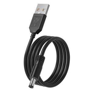 JGD-C&acirc;ble USB 5V DC Blanc, 5 FT / 1,5 M, Adaptateur 3,5 x 1,35 mm ; Compatible avec Fairywill, Dnsly, Foreo Luna, Bitvae Brossettes &Eacute;lectriques, Brosse Visage, Ventilateurs, Haut-parleurs - Neuf