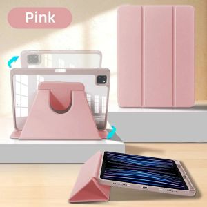 Pour Ipad Air 11 M3 Étui 2025 Ipad A16 Étui Pour 10/11e Génération 10.9 7 8 9th 10.2 Pro 11 12.9 13 M2 M4 Étui 5 6th 9.7 Mini 6 7 Couverture.Pink.2024 Air 11in M2 - Neuf