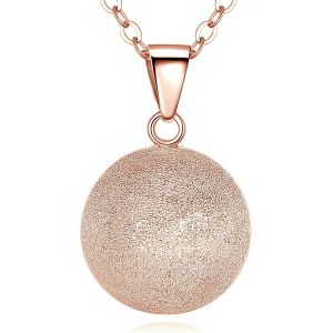 Collier Bola De Grossesse Pour Femme Maman, Pendentif Boule Carillon Musical Pour Femme Enceinte Future Maman Cadeau Original Bijoux, 114cm+76cm - Neuf