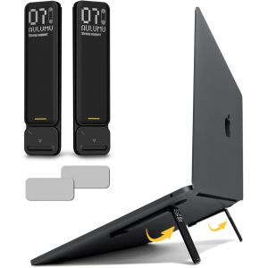 G07 Supports avec Pieds Pop-Up pour Ordinateur Portable|Support de Refroidissement Ultra Portable|pour MacBook,Tous Les Ordinateurs Portables,Tablettes,8-20'',Noir - Neuf