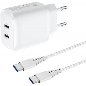 Thef-25w Chargeur Et Câble Pour Samsung Galaxy A55 A15 A16 5g/A36 5g/A25 A35 5g A05s A56/S23 Fe/S24/S25/S21/S20 A13 A34/A52 A52s A23 A33 M13 M23 M33 M53,Z Fold 4 5 6/Note 10 20 Usb C Secteur Prise Ra - Neuf