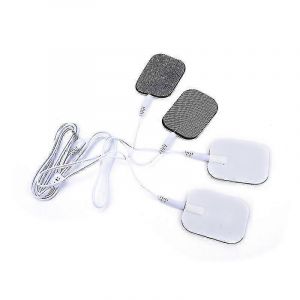C&acirc;ble de connexion pour &eacute;lectrodes de massage, connecteur 2,5 mm avec 4 patchs - Neuf
