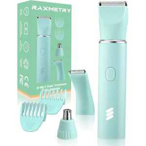 Oayew-Rasoir Intime Pour Femme - Rasoir &Eacute;lectrique Pour Femme - Rasoir Pour La Zone Intime - Rasoir &Eacute;lectrique Pour Femme - Rechargeable - &Eacute;tanche Pour Humide Et Sec - Vert - Neuf