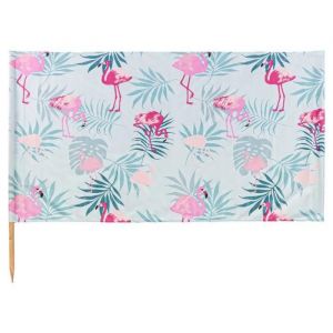 Brise-Vent Pour La Plage 6m Paravent De Plage Flamants Roses Brise-Vent Touristique Plage Jardin - Neuf
