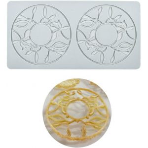 Kal-Moule En Silicone En Forme De Guirlande De Fleurs Creuses, Tapis Dentelle Pour Décoration De Cupcakes Desserts En Sucre - Neuf