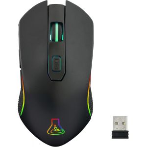 KALANKA-Kult Xenon Souris Gamer sans Fil Rechargeable- Souris Gaming Wireless Haute Performance 7200 DPI,LED RGB,6 Boutons,Logiciel D&eacute;di&eacute;, L&eacute;g&egrave;re & Rapide-Compatible PC PS4 PS5 Xbox - 2024 - Neuf