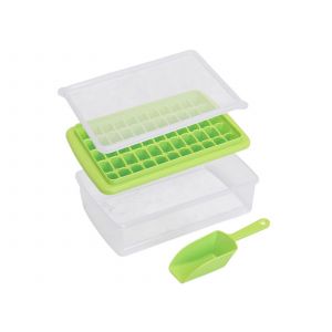 Lot De 2 Bacs &Agrave; Gla&ccedil;ons Verts Avec Bac Et Pelle, Permettant De R&eacute;aliser 55 Gla&ccedil;ons - Neuf