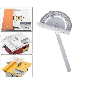 Scie à table professionnelle règle d'angle Mini scie à table Toupie circulaire Fente en T Jauge d'angle bricolage Métal Jauge d'onglet Travail du bois - Neuf