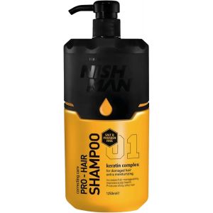 Shampooing Pro-Hair &iquest; Keratin Complex 1250ml &iquest; Sans Sel &iquest; Sans Parab&egrave;nes &iquest; Am&eacute;liore La Sant&eacute; Du Cuir Chevelu, Apporte Brillance & Douceur, Id&eacute;al Pour R&eacute;parer Les Cheveux Secs Ou Ab&icirc;m&eacute;s[Z3239] - Neuf