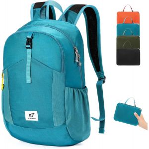 JGD-Sac &agrave; dos Pliable Antivol avec Protection RFID, 20L Sac &agrave; dos de Randonn&eacute;e Petit Sac &agrave; dos pour Homme Femme Voyages Trekking Sport - Neuf