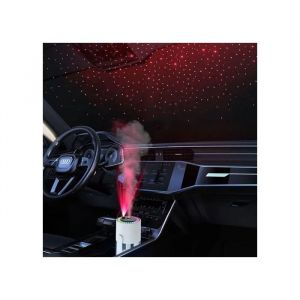 Humidificateur d'Air Mini USB avec Projecteur d'&Eacute;toiles Veilleuse 280ml Portable pour Voiture et Maison Blanc - Neuf